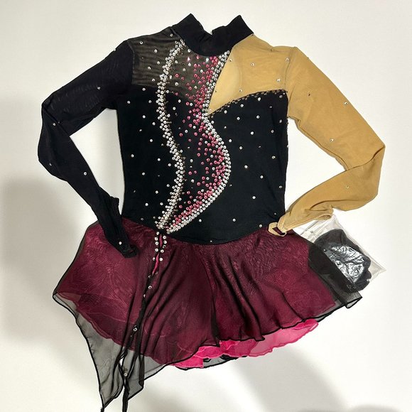 New Figure Skating Dress Girls' Ice Skating Dress Outfits Size 6(3~5T) 100~110cm